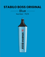 Tekstmarker Stabilo boss blå 31