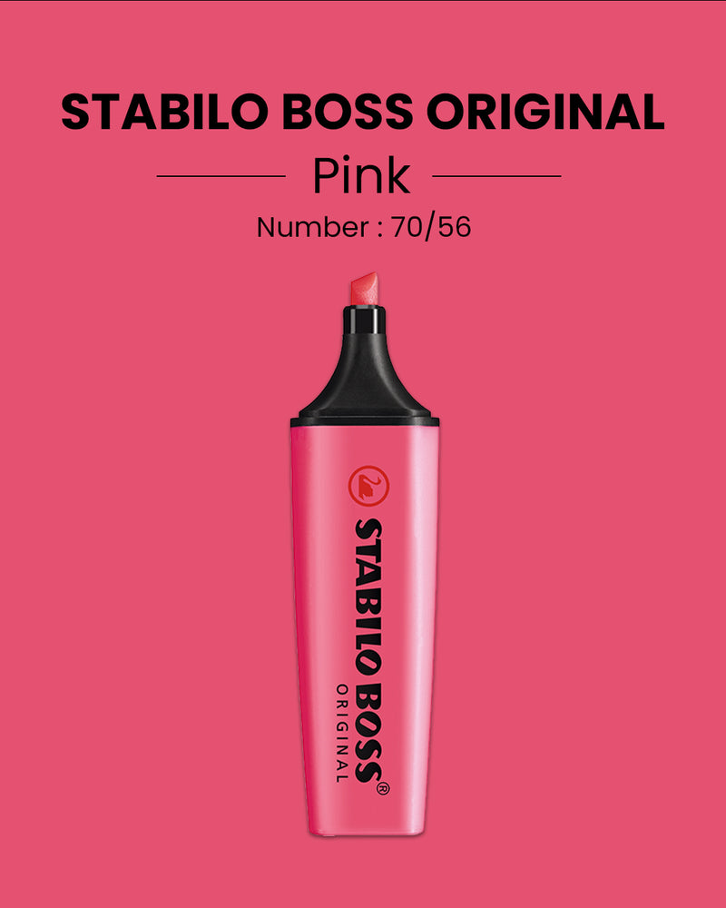 Tekstmarker Stabilo boss pink 56