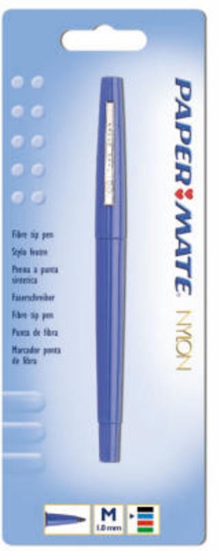 Fineliner Papermate nylon blå