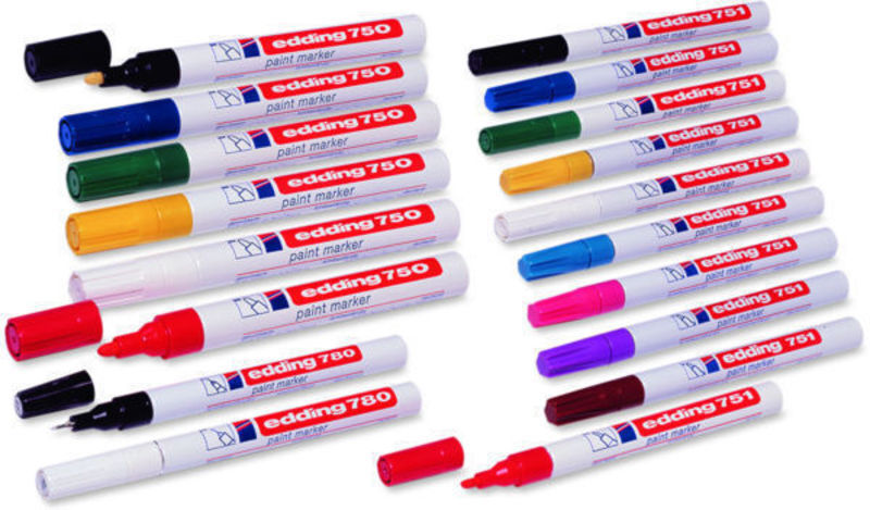 Paintmarker edding 750 2-4mm rød