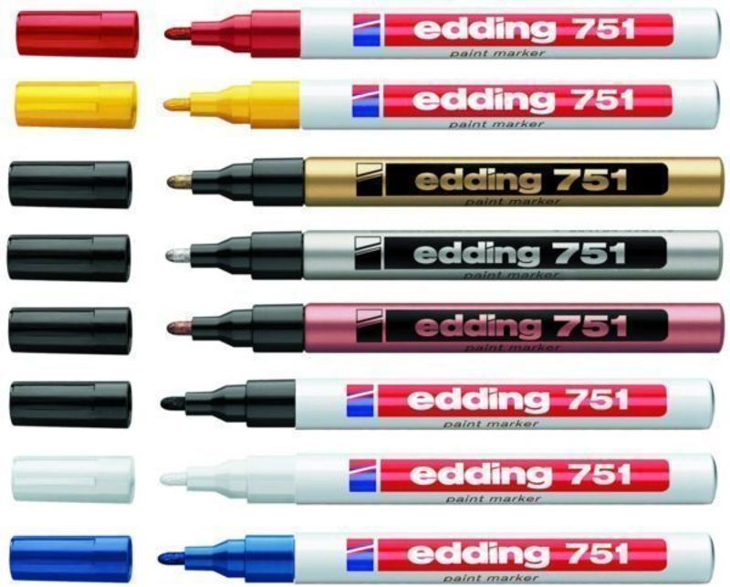 Paintmarker edding 751 1-2mm blå
