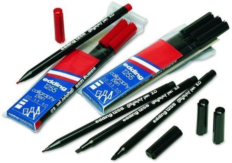 Engangs kalligrafi edding 1255 3.5 sort