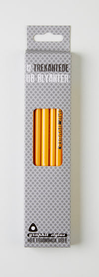 Blyant Graphit Stylus HB gul 12stk