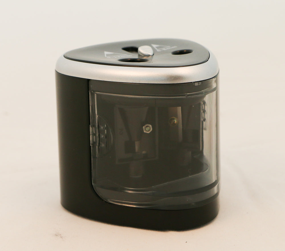 Blyantspidser elektrisk dobbelt sort