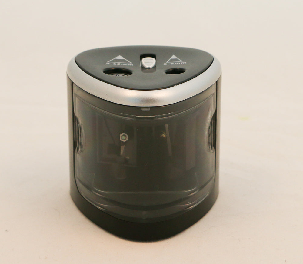 Blyantspidser elektrisk dobbelt sort