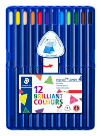 Farveblyant Staedtler ergosoft jumbo 12 ass.