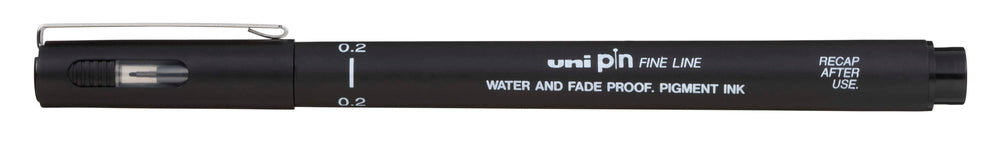 Drawingpen uni pin 200 sort 0,2 mm