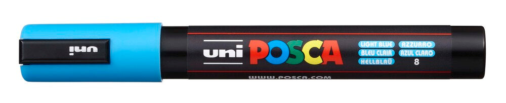 Paintmarker Uni POSCA pc-5m lys blå