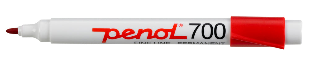 Marker Penol 700 1,5mm rød permanent