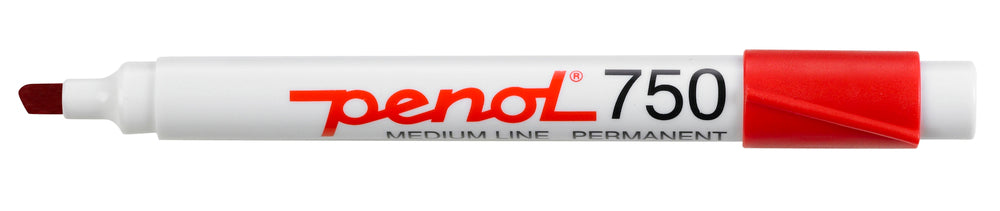 Marker Penol 750 2-5mm rød permanent
