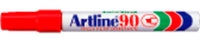 Marker artline ek90 2-5mm rød