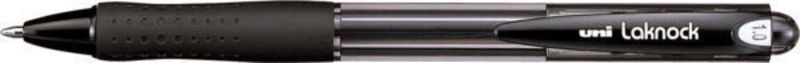 Ballpoint uni laknock 1,0 mm sort