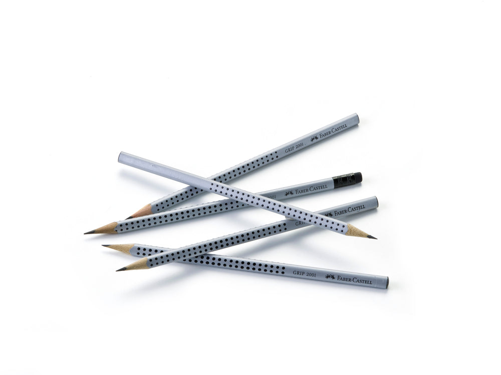 Blyant B grip 2001 Faber-Castell grå