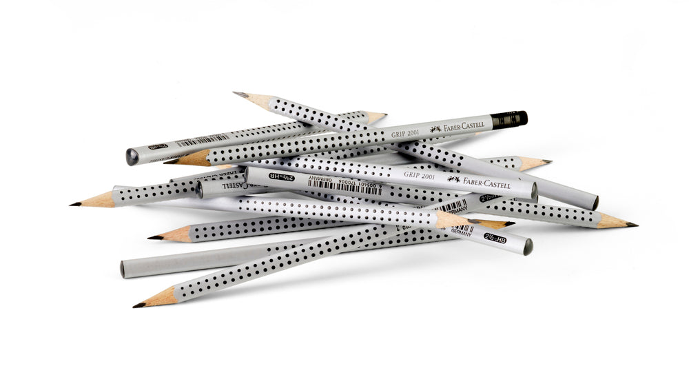 Blyant B grip 2001 Faber-Castell grå