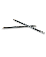 Blyant Graphit Stylus HB striber sølv 12stk