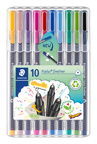 Fineliner Staedtler triplus 10 ass.