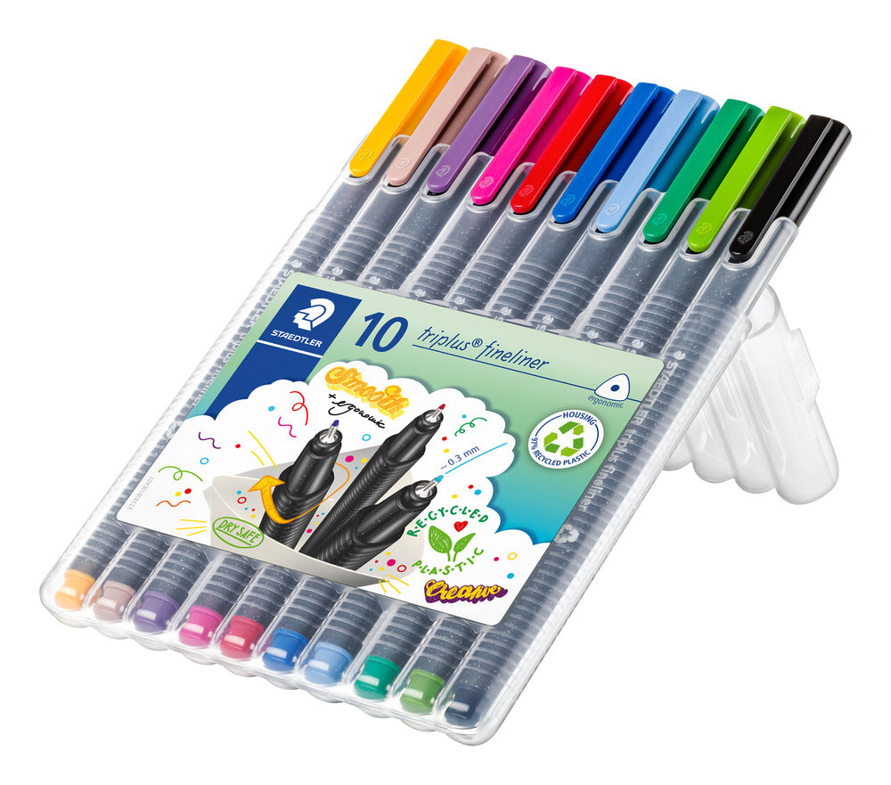 Fineliner Staedtler triplus 10 ass.