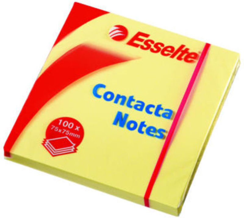 CONTACTA NOTES 75X75 MM GUL