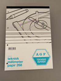 Millimeterpapir A4 blå 268 /50ark