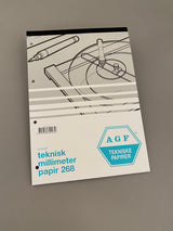 Millimeterpapir A4 blå 268 /50ark