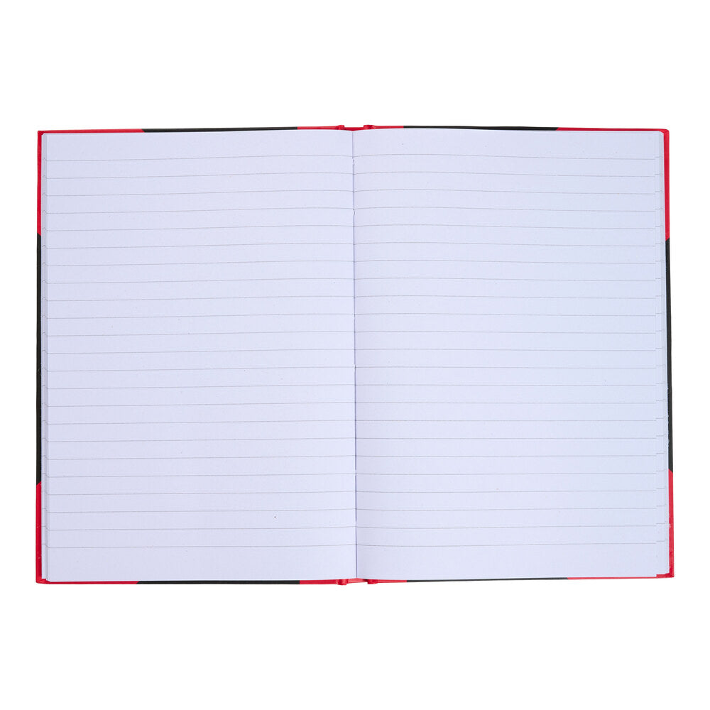Kina notesbog A5 sort/rød