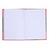 Kina notesbog a6 sort/rød