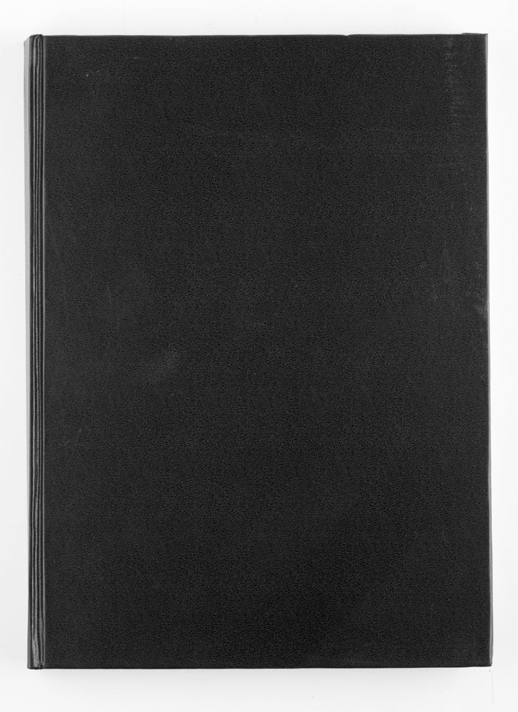 Notesbog sort A4 linieret