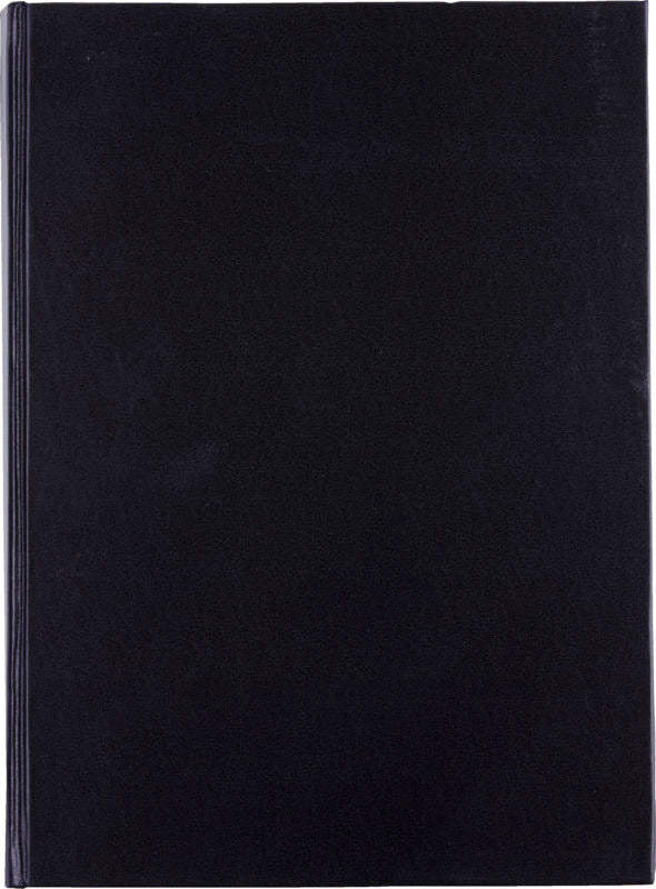 Notesbog A5 ulinieret sort