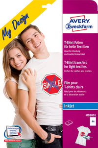 T-shirt transfer films til lyse tekstile