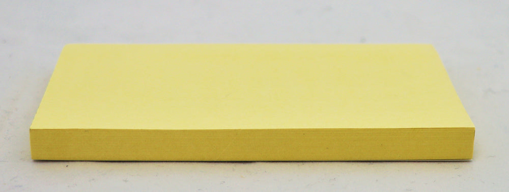 Selvklæbende blok Relief gul 125x75 mm