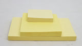 Selvklæbende blok Relief gul 125x75 mm