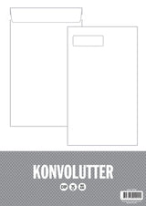 Konvolut relief c4p med rude 25 stk 90 gram