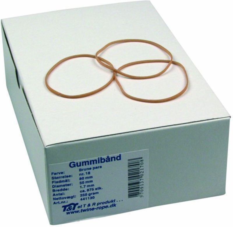 Gummibånd para 18 - 250gr.