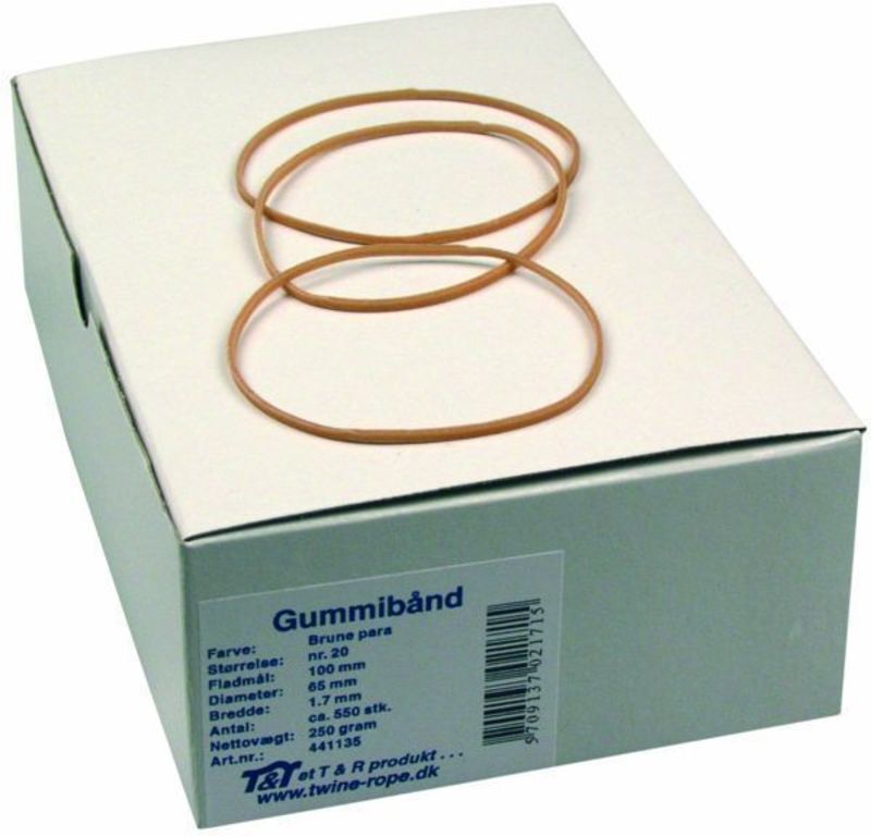 Gummibånd para 20 - 250gr.