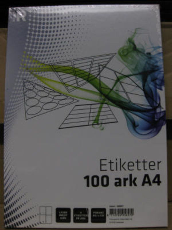 Etiket Relief 99,1 x 139,0 mm 100 ark