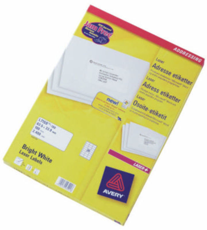 Etiket laser Avery l7159 64x33,9mm