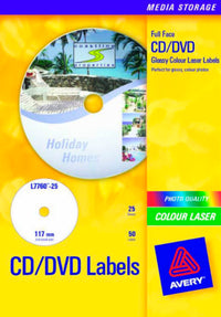 Etiket Avery cd 117 mm dia. l7760-25