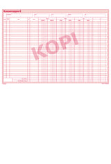 Kasserapport Mayland kasse/bank/giro+ekstra kolon 29,7x22,8