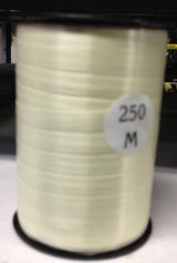 Gavebånd poly glat 10mm /250yds creme