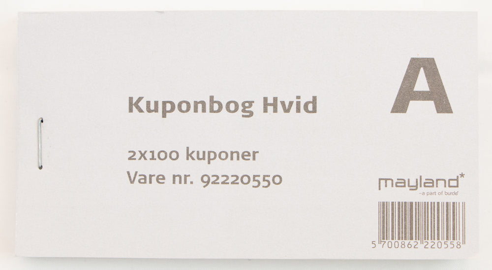 Kuponbøger Mayland hvid