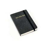 NOTESBOG DOTTED A6 SORT LÆDER