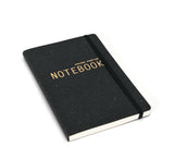 NOTESBOG DOTTED A5 SORT LÆDER