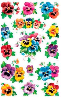 STICKERS AVERY BLOMSTER STEDMODER