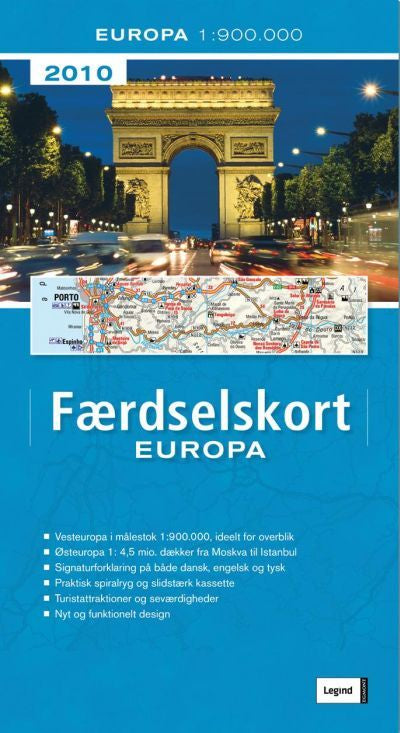 Færdselskort Europa 2010