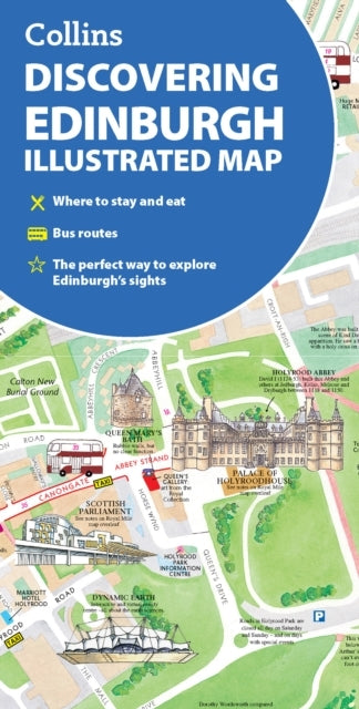 Discovering Edinburgh Illustrated Map Ideal For Exploring