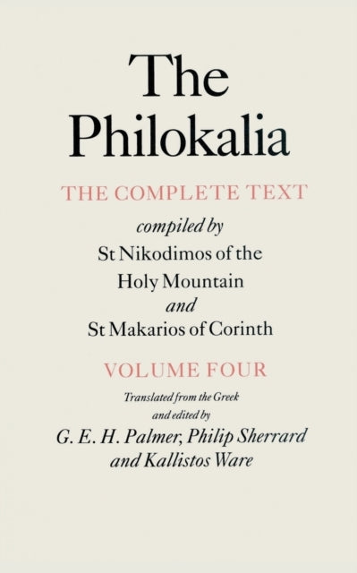 The Philokalia Vol 4