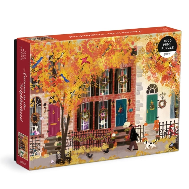 Autumn In The Neighborhood 1000 Piece Puzzle