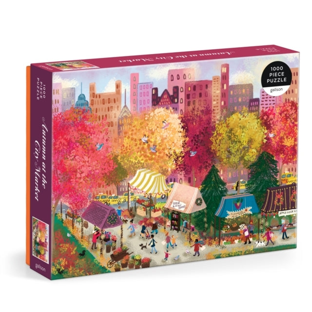 Joy Laforme Autumn At The City Market 1000 Piece Puzzle