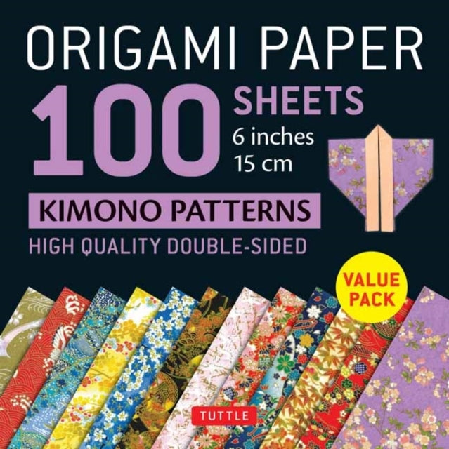 Origami Paper 100 Sheets Kimono Patterns 6" 15 Cm Double-Sid