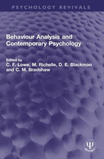 Behaviour Analysis And Contemporary Psychology